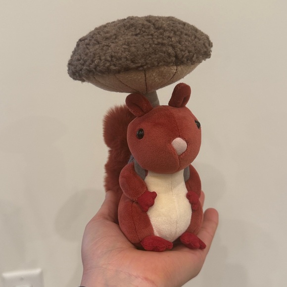 Jellycat Other - Jellycat Fungi Forager Plush Red Squirrel Mushroom Backpack Stuffed Animal
